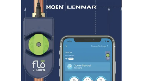 Moen's tools for smart water monitoring in Lennar homes