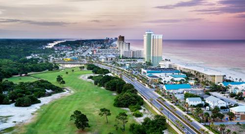 Panama City, FL aerial view