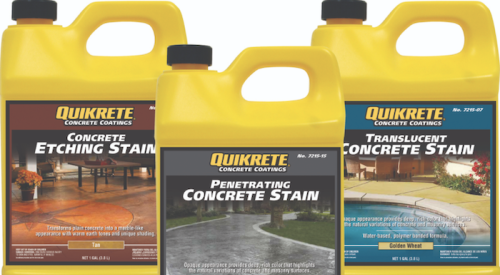 Concrete and masonry stains from Quikrete 