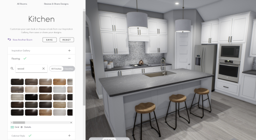 3D kitchen rendering