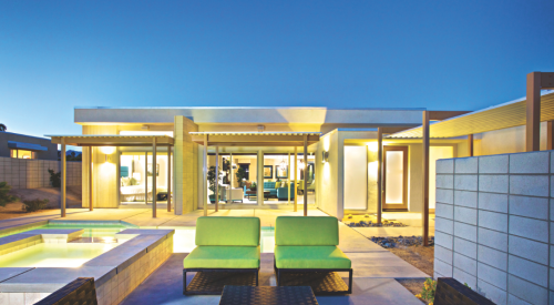 Sleek, modern home design at Murano, in Palm Springs, Calif. Midcentury modern house plans