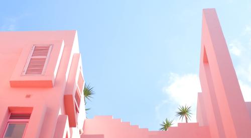 Pink building exterior