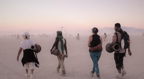 Young people at Burning Man