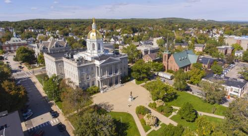 Aerial view of Concord, New Hampshire