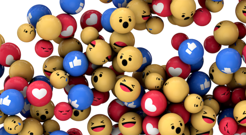 hundreds of customer feedback emoji