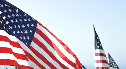 American flags