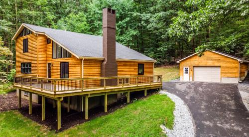 New home in a wooded area ready for sale