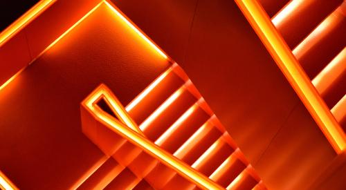 Illuminated staircase