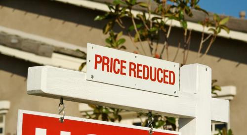 Home price reduction sign