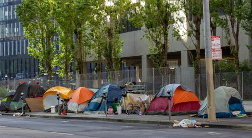 Homeless on street in San Francisco