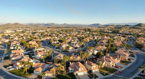 Housing Aerial California