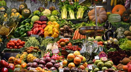 Abundant fruit and vegetables