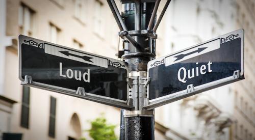 Loud and quiet street signs