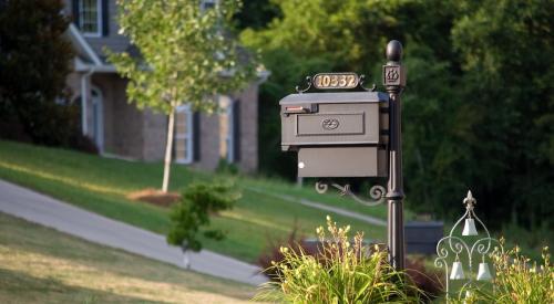 Mailbox outside of residential home