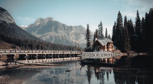 Cabin at Emerald Lake, Canada