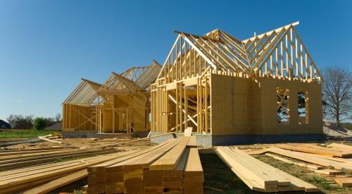 Timber faming for newly constructed home