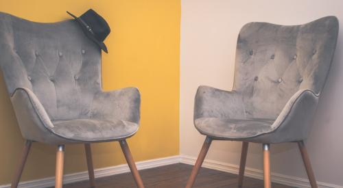 Two chairs in a room