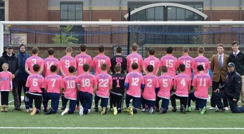 Soccer team cancer research 