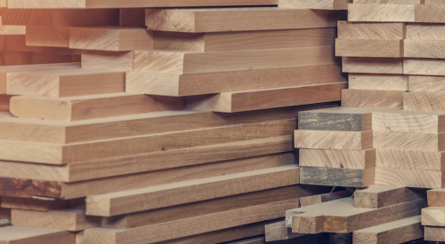 Stacks of lumber 