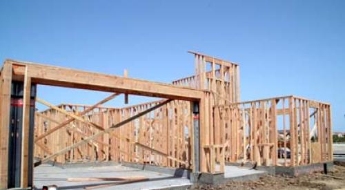 Framing for new home being built