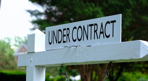 Under contract real estate sign