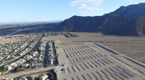 Empty lots for housing development outside of Las Vegas